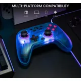 Nova Wireless Switch Pro Controller für Switch/Lite/OLED, Switch Controller mit Hall-Effekt JoySticks, RGB LED, Turbo, programmierbar, Bewegungssteuerung, Wake Up Funktion (Grün)