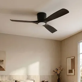 LUCANDE Moneno 131 cm Deckenventilator Schwarz