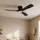 LUCANDE Moneno 131 cm Deckenventilator Schwarz