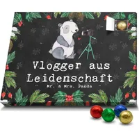 Mr. & Mrs. Panda Schoko Adventskalender Vlogger Leidenschaft - Schwarz - Geschenk, Ausbildung, Schokoladen Adventskalender, Arbeitskollege, Dankesc... - Schwarz