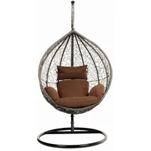 Home Deluxe Hängesessel  Cielo schwarz/braun