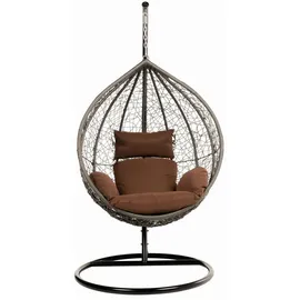Home Deluxe Hängesessel  Cielo schwarz/braun