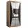 abiks möbel Schwebetürenschrank MONACO 100 x 200 x 62 cm Schwarz