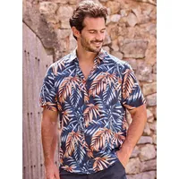 Lerros Hawaiihemd, floral gemustert - Classic navy), - L