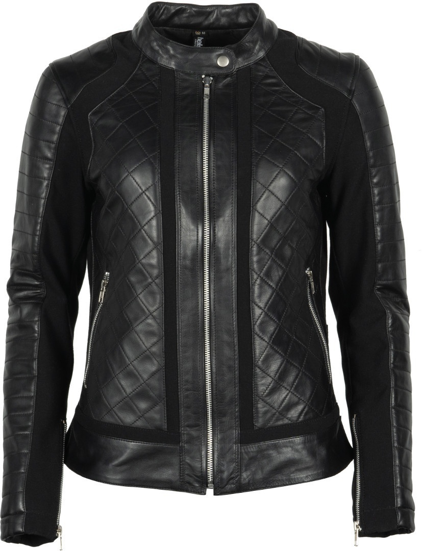 Helstons Kate Dames Motorcycle Leather Jacket, zwart, L Voorvrouw