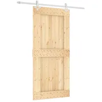 vidaXL Schiebetür rechts 95 x 210 cm Weiß/Braun