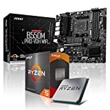 Memory PC Aufrüst-Kit Bundle Ryzen 5 5500 6X 3.6 GHz Prozessor, B550M Pro-VDH WiFi Mainboard (Komplett fertig zusammengebaut inkl. Bios Update und Funktionskontrolle)