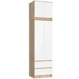 Akord Kleiderschrank Akord S60 60 x 234 x 51 cm Weiß