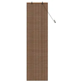 vidaXL Bambusrollo 40 x 220 cm / Fenstergröße (Velux) Braun