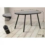 CLP Couchtisch Velva I Ovaler Loungetisch für draußen und drinnen I Gartentisch wetterfest und UV-beständig I Outdoor Beistelltisch