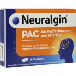 NEURALGIN PAC bei Kopfschmerzen und Migräne Tabl. 20 St