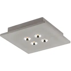 LED Decken Leuchte Schlaf Gäste Zimmer Beton Dielen Lampe Chrom