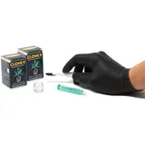 Clonex Starterset von Tauro - (50ml Clonex, Gefäß, Handschuhe, Skalpell und Spritze) Wurzelstimulator, Wurzelhormon, Rooting Gel (Clonex Starterset fünfteilig, 2x50ml)