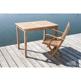 LINDER EXCLUSIV Gartentisch 100 x 70 x 75 cm Teak