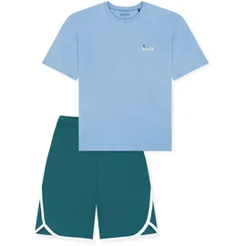 SCHIESSER Jungen Schlafanzug Set kurz - 100% Organic Bio Baumwolle - Größe 140 bis 176