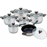 Kinghoff 12-teiliges Topfset 45303 - Silber