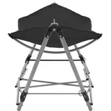 vidaXL Hängematte mit faltbarem Ständer Schwarz