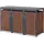 ML-Design Mülltonnenbox 3er 200 x 80 x 116,3 cm anthrazit-rostoptik