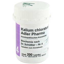 Biochemie Adler 4 Kalium chlor.D6 Adl.ph. Tabletten