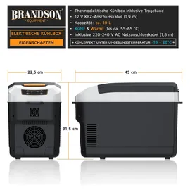 Brandson Elektrische Kühlbox 10 l