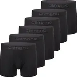 CAMANO Boxershorts comfort schwarz XL 6er Pack