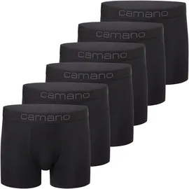 CAMANO Boxershorts comfort schwarz XL 6er Pack