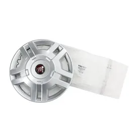 Fiat Original FIAT Wheel Trim, 15 Inch Rim, Red Emblem FIAT Ducato Type 250 to 2014, OE 1358879080