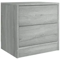 VidaXL Nachttisch Grau Sonoma 40x30x40 cm Holzwerkstoff