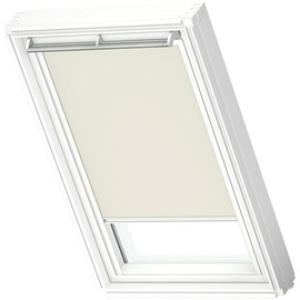 VELUX Dachfensterrollo DKL SK06 1085SWL (Farbe: Hellbeige - 1085SWL, Farbe Schiene: Weiß, Manuell)