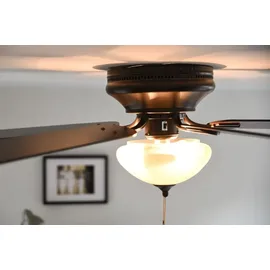 Westinghouse Everett 132 cm Deckenventilator nickel/espresso/apfelholz mit Licht