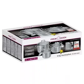 Proficook PC-KTS 1223 Topfset 6tlg + Kochtopf, Silber