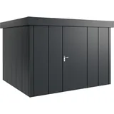 hörmann stauraumsysteme Hörmann Metall-Gerätehaus Juno mit Flachdach, Jfd13 - Design, 310 x 262 cm B x T),anthrazit,
