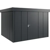 hörmann stauraumsysteme Hörmann Metall-Gerätehaus Juno mit Flachdach, Jfd13 - Design, 310 x 262 cm B x T),anthrazit,