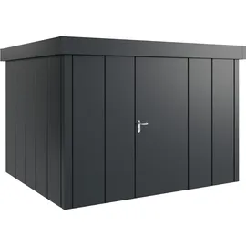hörmann stauraumsysteme Hörmann Metall-Gerätehaus Juno mit Flachdach, Jfd13 - Design, 310 x 262 cm B x T),anthrazit,