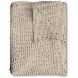 Baumwoll Waffelpiqué Decke beige 150 x 200 cm