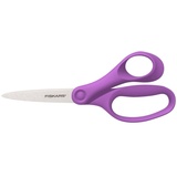 Fiskars Schülerschere, Schere für Kinder ab 12 Jahren, Rechtshändig, Gesamtlänge: 18 cm, Edelstahl-Klingen, Violett, 1067857