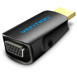Vention HDMI zu VGA Adapter mit 3,5-mm-Audioanschluss Schwarz