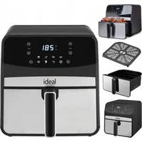 Eldominvest IDEAL Fettfreie Fritteuse 6 5 L,