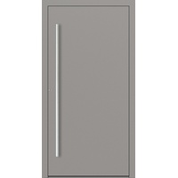 Aluminium Haustür "VALERIA" 90 mm Graualuminium RAL 9007 innen öffnend DIN rechts (Sicht von innen)
