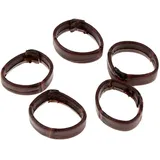 5 Stück / Stück PU-Leder Schlaufe Uhrenarmband Haltering Halter Ersatzteile ersetzen ?? 24mm Dunkelbraun ?? 20mm dunkelbraunNützlich und praktisch