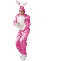 KarnevalsTeufel Erwachsenenkostüm Hase in pink-weiß Overall (XX-Large)
