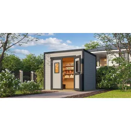 Nordic Holz Felix 2 2,50 x 2,58 m Grau