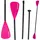24move Doppelpaddel 2 in 1 Aluminium 230 cm Pink