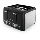 Tornado Toaster 4-Scheiben-Toaster 120×120 Schlitzen, 1600W,Abbruch/Auftauen/Aufwärmen