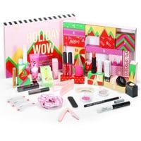 GIMOCOOL Adventskalender Beauty 2022 Weihnachtskalender, Beauty Make up Weihnachtskalender Teenager Kosmetik Weihnachten Geschenke Makeup Tools Lippenstift Lidschatten für Frauen