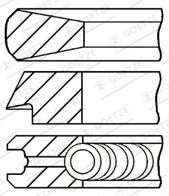 GOETZE ENGINE Kolbenringsatz 0842210000