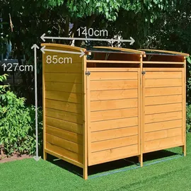 Melko Mülltonnenbox 240 L braun