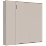 Itamoby Klappbares vertikales Doppelbett Versia 160 mit 1-türigem Argilla-Kleiderschrank links