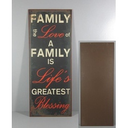 Schild - Family, 76 x 30.5 cm