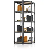 Juskys Eckregal Corner Basic 180 x 70 x 40 cm - Grau